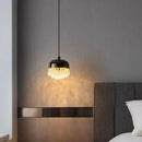 GobekUsa Crystal Tassel Chandelier for Bedroom Dining Room Bedside Glass Pendant Light