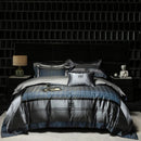 GobekUsa Luxe Brocade Jacquard Bedding Set with Egyptian Cotton & Embroidery