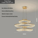 GobekUsa Acrylic Living Room Chandelier Pendant Light Fixture_LED Hanging Lamp