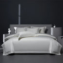 GobekUsa Burgundy Red Egyptian Cotton Bedding Set - Soft Silky Solid Color Luxe Duvet Cover, Sheet, Pillowcases