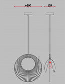GobekUsa LED Pendant Light: Designer Forestier Oyster Lamp for Loft Bedroom Decor
