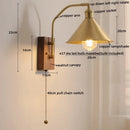 GobekUsa Glass Copper LED Wall Lamp Modern Stair Light Fixtures applique murale