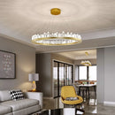 GobekUsa Arrow Crystal LED Chandelier: Modern Living Room Dining Table Bedroom Home Light