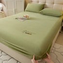 GobekUsa Cozy Velvet Fitted Sheet: Thick Warm Bed Cover for Bedroom Living Room