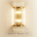 GobekUsa Gold Crystal LED Wall Lights for Bedroom Living Room Home Decoration