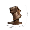 GobekUsa Abstract Human Face Sculpture, Realistic Figure Art Statue for Home Decoration