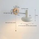 GobekUsa Cream Iron Art LED Wall Lamp for Bedroom Living Room Decor