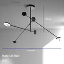 GobekUsa Adjustable Swing Arm Black Wall Lamp for Bedroom & Study Room