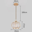 GobekUsa Crystal Ceiling Lamp: Modern Nordic Aisle Corridor Light for Elegant Home Decor
