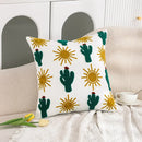 GobekUsa Cactus Lemon Dandelion Palm Tree Cotton Pillow Case 45x45cm Home Decor
