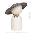 GobekUsa Abstract Couple Bust Sculpture: Modern Decorative White Statue for Stylish Home Decor