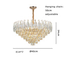 GobekUsa Brilliance Crystal Chandelier for Luxe Living & Dining Rooms.