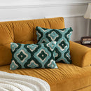 GobekUsa Boho Tufted Geometric Cotton Canvas Pillow Covers