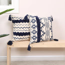 GobekUsa Ethnic Geometric Printed Tufted Tassels Cushion Cover for Sofa Living Room