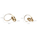 GobekUsa Abstract Knot Golden Tape Metal Sculpture Figurine for Room Decoration