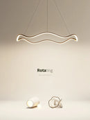 GobekUsa Circle Wave LED Pendant Chandelier for Modern Living Dining Bedroom Lighting