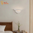 GobekUsa Cream Wind LED Gypsum Wall Lamp - Semi-round Umbrella Design