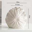 GobekUsa Lotus Leaf Ceramic Vase for Floral Arrangement and Room Decoration
