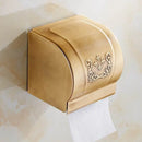 GobekUsa Antique Bathroom Shelf Towel Rack Set with Bath Hardware & Toilet Brush Holder