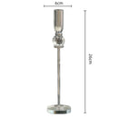 GobekUsa Crystal Glass Candlestick Holder - Elegant Home Décor Accessory