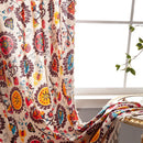 GobekUsa Bohemian Retro Ethnic Cotton Linen Curtain