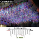 GobekUsa Icicle LED String Lights: Festive Outdoor Christmas Decoration for Party, Patio, Garden