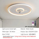 GobekUsa Ceiling Fan with LED Light & Remote Control, Ideal for Home Bedroom and Living Room