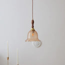GobekUsa LED Glass Wood Pendant Lights | Modern Nordic Style Hanging Lamp for Home Décor
