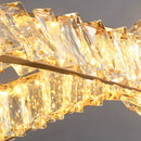 GobekUsa Crystal Chandelier: Modern Hanging Pendant Light Fixture for Dining and Living Room