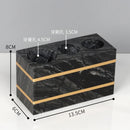 GobekUsa Black Marble Bathroom Accessories Set