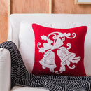 GobekUsa Christmas Snowflake Elk Embroidered Pillowcases - Festive Decorative Cushion Cover