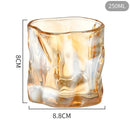 GobekUsa Iceberg Glass Cup - 250ml Clear Irregular Shape Coffee Cup