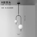 GobekUsa Glass Suspension Kitchen Island Chandelier Ceiling Pendant - Modern Living Room Hanging Light