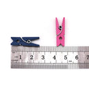GobekUsa 50-Piece Mini Wooden Clips for Photos Crafts, 25mm Small Clothespin Decoration