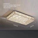GobekUsa Crystal LED Rectangle Chandelier for Elegant Home Decor
