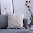 GobekUsa Lace Tassel Cushion Tufted Sofa Pillowcase for Office Chair Pad