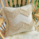 GobekUsa Handmade Geometric Tufted Pillowcase Set - Modern, Minimalist, Indian-Inspired Cushion Covers