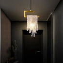 GobekUsa Crystal LED Pendant Light: Modern Bedroom Hallway Living Room Art Decoration Fixture