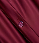 GobekUsa Burgundy Red Egyptian Cotton Bedding Set - Soft Silky Solid Color Luxe Duvet Cover, Sheet, Pillowcases