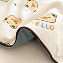 GobekUsa Cartoon Printed Summer Lightweight Cooling Blanket for Kids and Students.