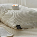 GobekUsa 100% Cotton Foam Yarn Bedding Set with Solid Color Jacquard Design