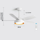 GobekUsa 5-Blade Ceiling Fan with Remote Control & LED Light - Silent Motor