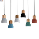 GobekUsa Cement LED Pendant Lamp Industrial Decor Bedroom Living Room Bar Cafe