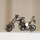 GobekUsa 14cm Retro Motorcycle Model Metal Figurine Home Decor & Toy