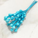 GobekUsa Blue Flower Cherry Stamen Berries Bundle for DIY Christmas Wedding Decor