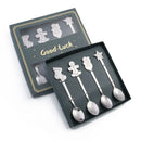GobekUsa Christmas Coffee Spoons Gift Box - Stainless Steel Festive Cutlery Spoon Set