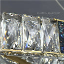 GobekUsa Crystal Round Ceiling Chandelier LED Lighting Fixtures for Kitchen Dining Room & Villa