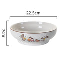 GobekUsa 9" Retro Ceramic Ramen Noodle Bowl - Japanese Style Soup Bowl for Pickled Cabbage Fish