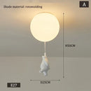 GobekUsa Kids Bear LED Ceiling Light - Designer Bedroom Pendant Lamp