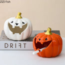 GobekUsa Halloween Pumpkin Ghost Ashtray - Funny Ceramic Office Desktop Weed Ash Tray Gift